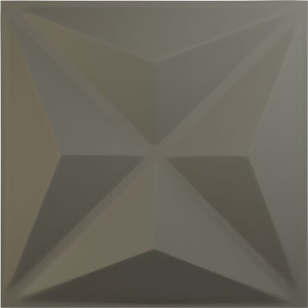 Ekena Millwork 19 5/8"W x 19 5/8"H Haven EnduraWall Decorative 3D Wall Panel, Flat Smoke Grey (Covers 2.67 Sq. Ft.